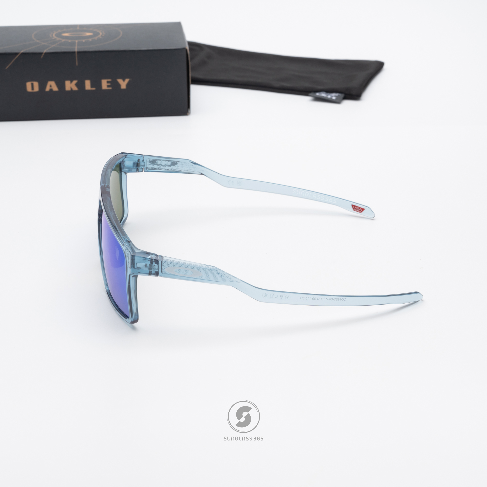 OAKLEY Helux OO9285-08 Transparent Stonewash Prizm Sapphire