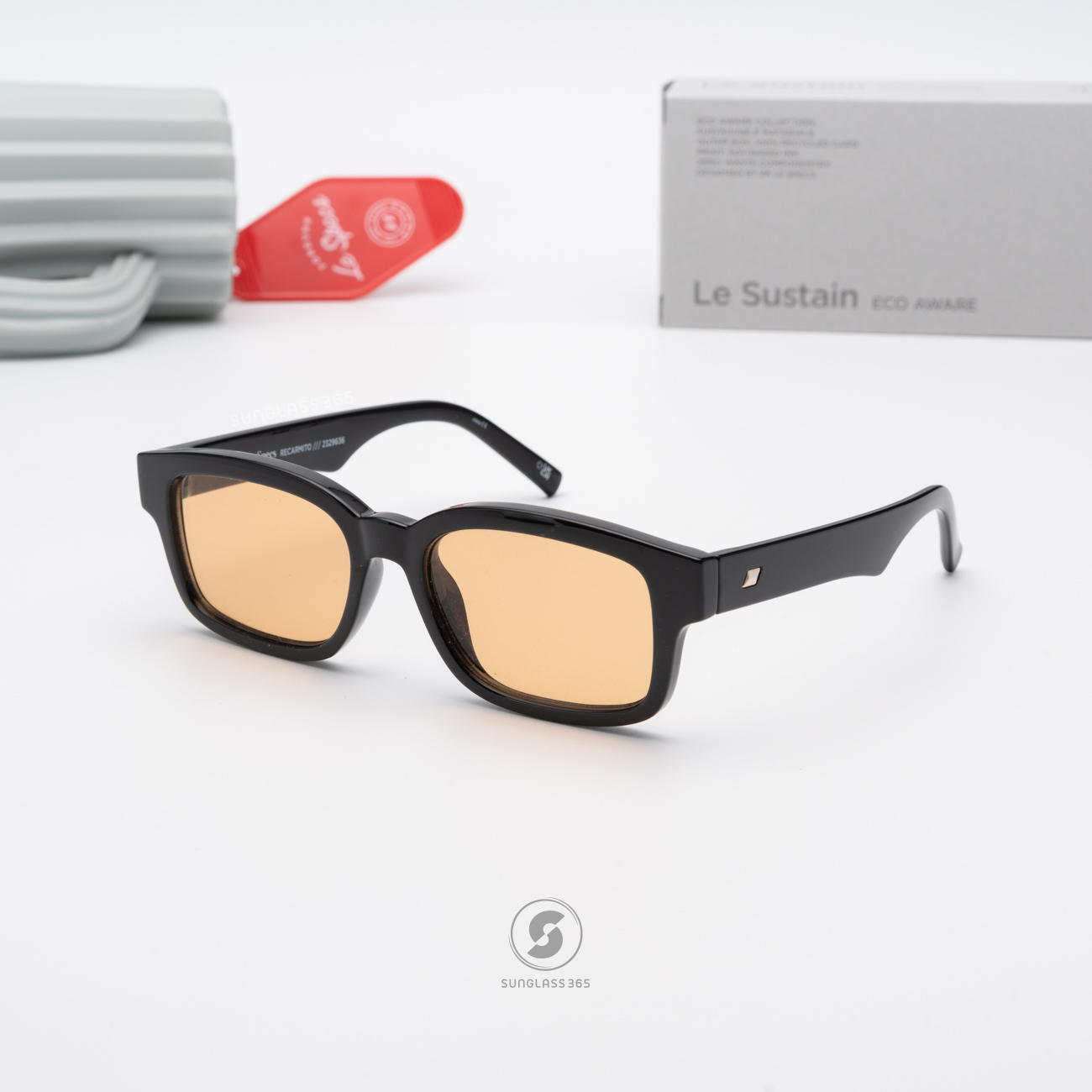 แว่นกันแดด Le Specs LSP2329636 RECARMITO Black Mustard Mono