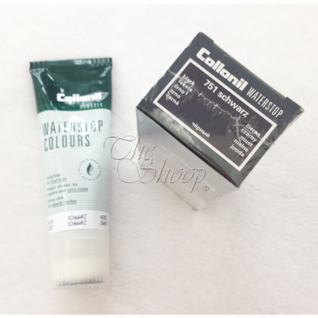 Collonil Waterstop Classic 75 ml. ครีมกันน้ำ ช่วยกันฝุ่น เชื้อรา รังสียูวี และความชื้น สำหรับหนังเนื้อเรียบทุกชนิด มีให้เลือกหลายสี แถมฟรี ผ้าสำลีเช็ดกระเป๋า 1 ผืน