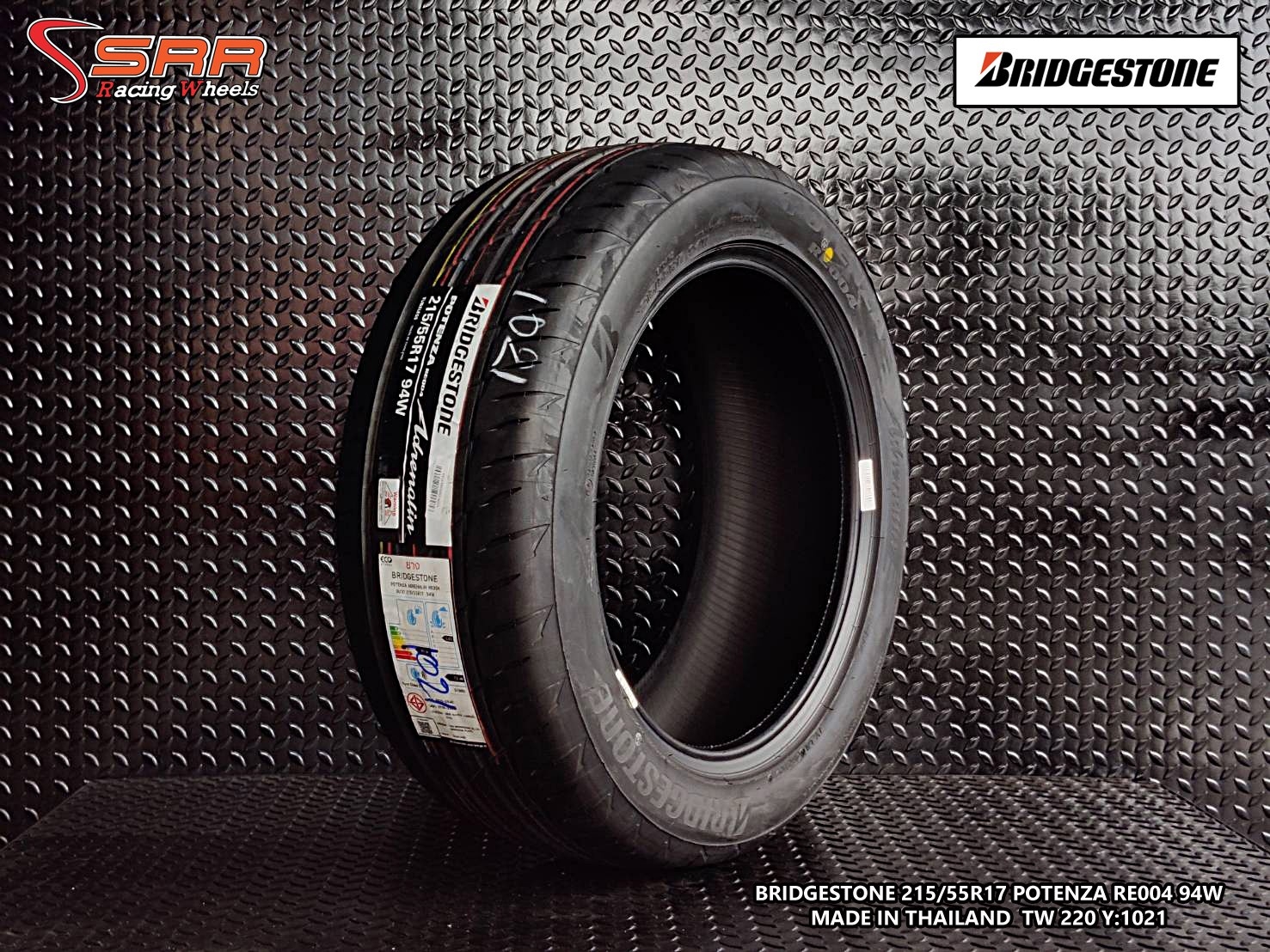 BRIDGESTONE 215/55R17 POTENZA RE004 ปี2021 ราคาถูก