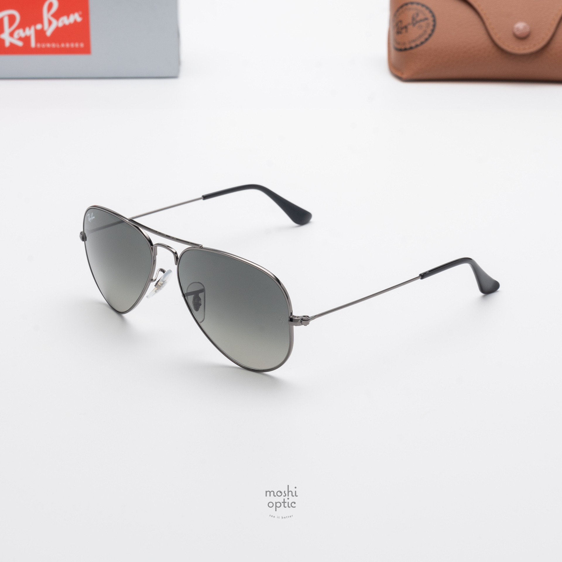 Ray Ban Aviator RB3025 004/71 Gunmetal Grey Gradient