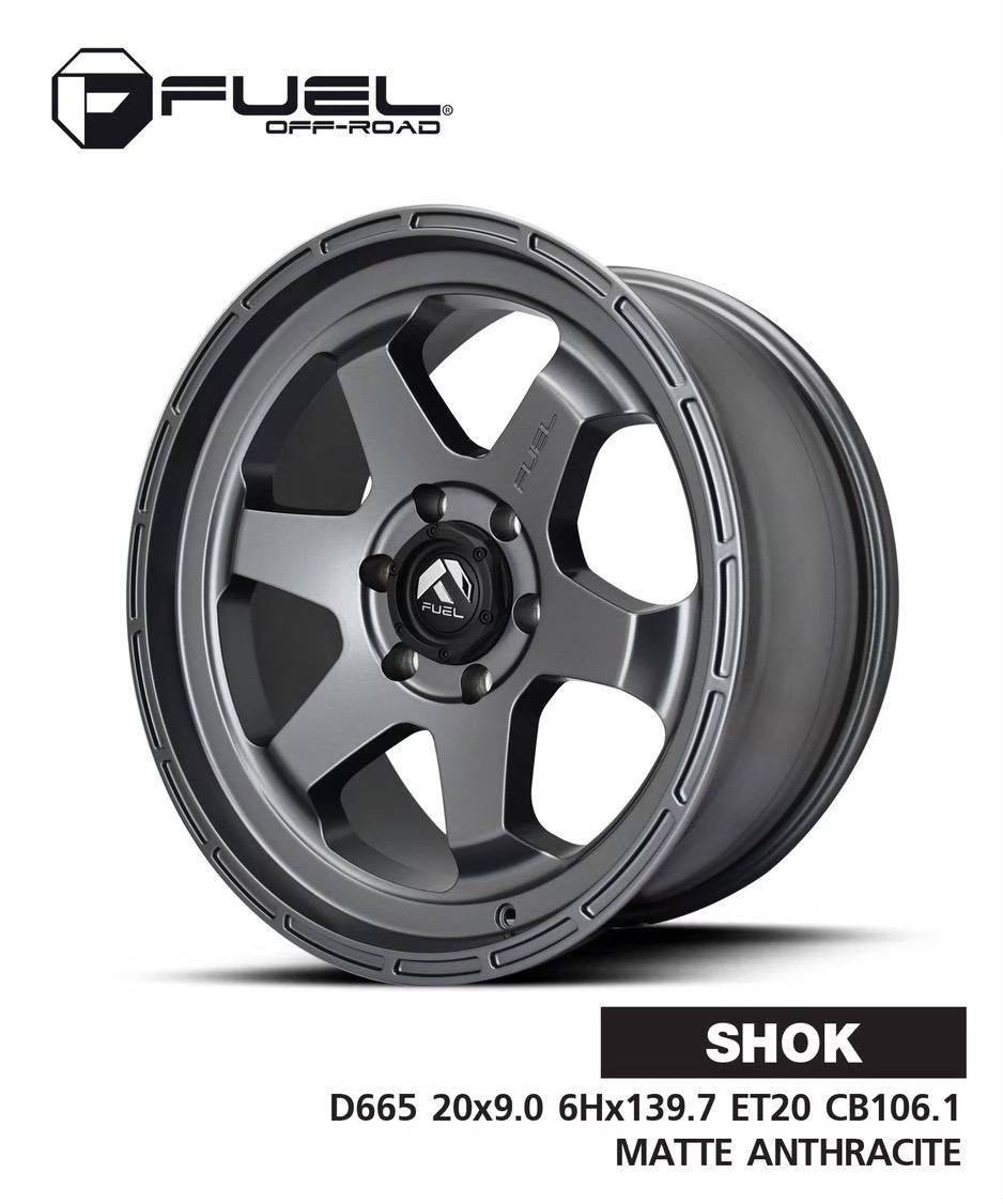 ล้อแม็ก USA. แท้ FUEL SHOK D665 20x9.0 6x139.7 ET+20 ราคาพิเศษ