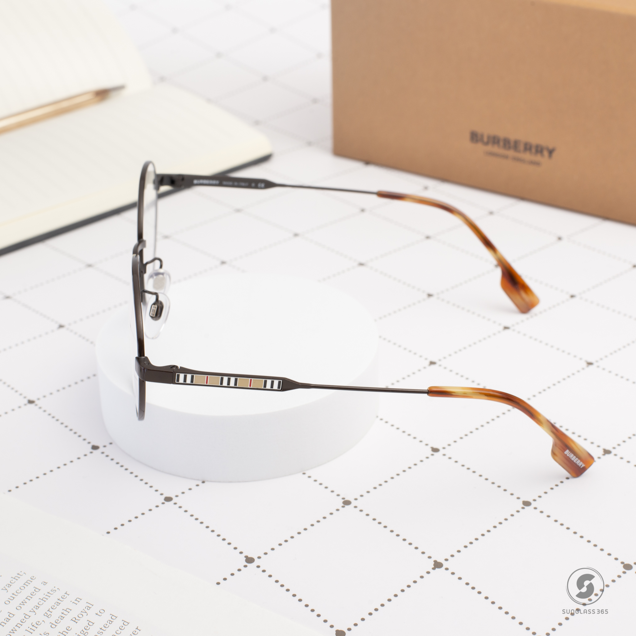 BURBERRY BE1363TD 1004 Brown