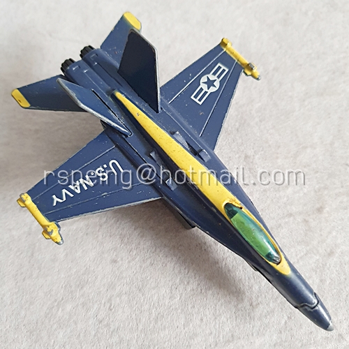 เครื่องบินโมเดลโลหะ Fighter Jet U.S. Navy สีน้ำเงินเข้ม
