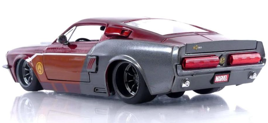 โมเดลรถ โมเดลรถยนต์ Marvel Guardians of The Galaxy 1967 Shelby GT500 with 2.75 Star-Lord 2