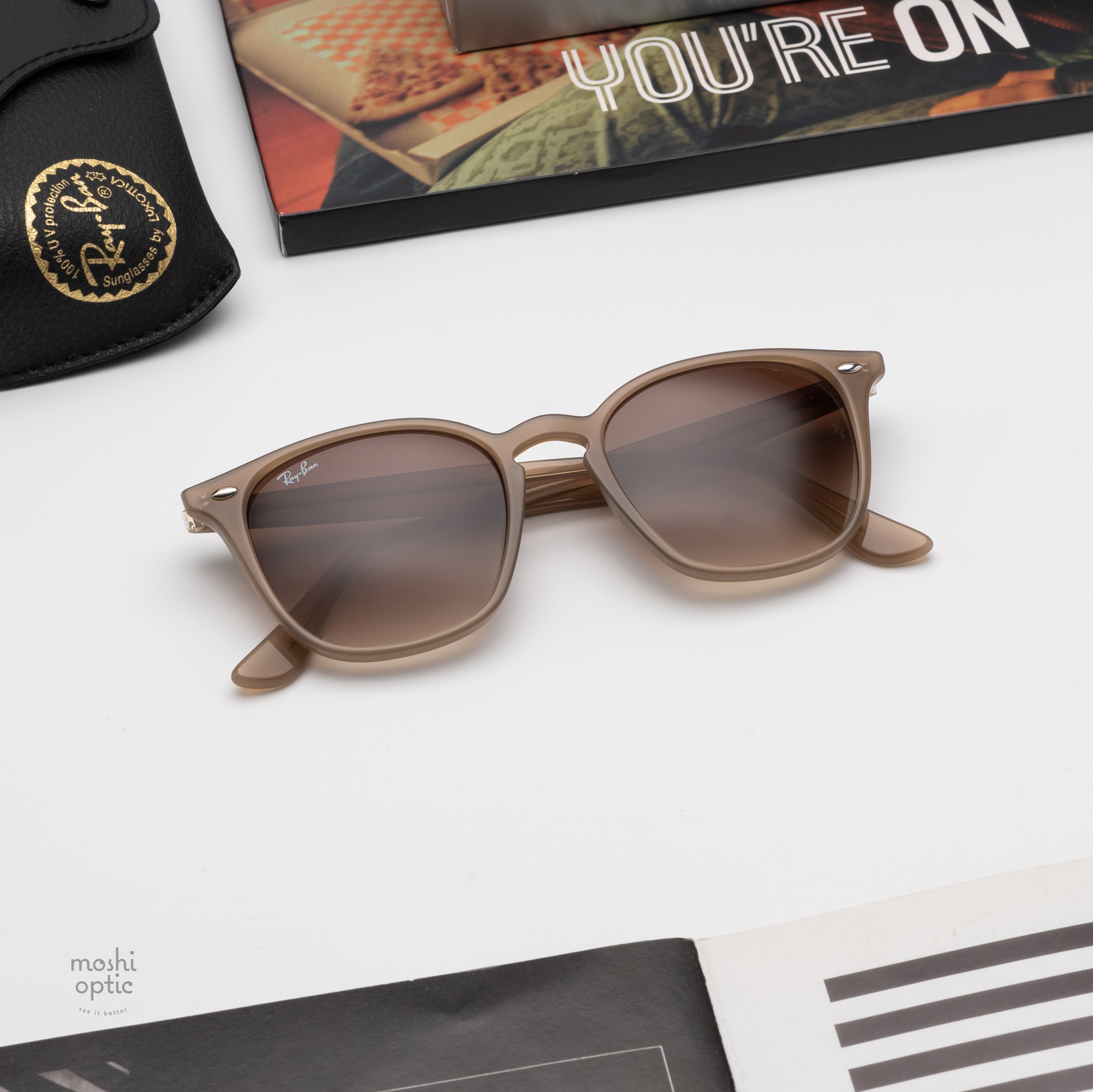 Ray-Ban RB4258F 616613 Brown Gradient