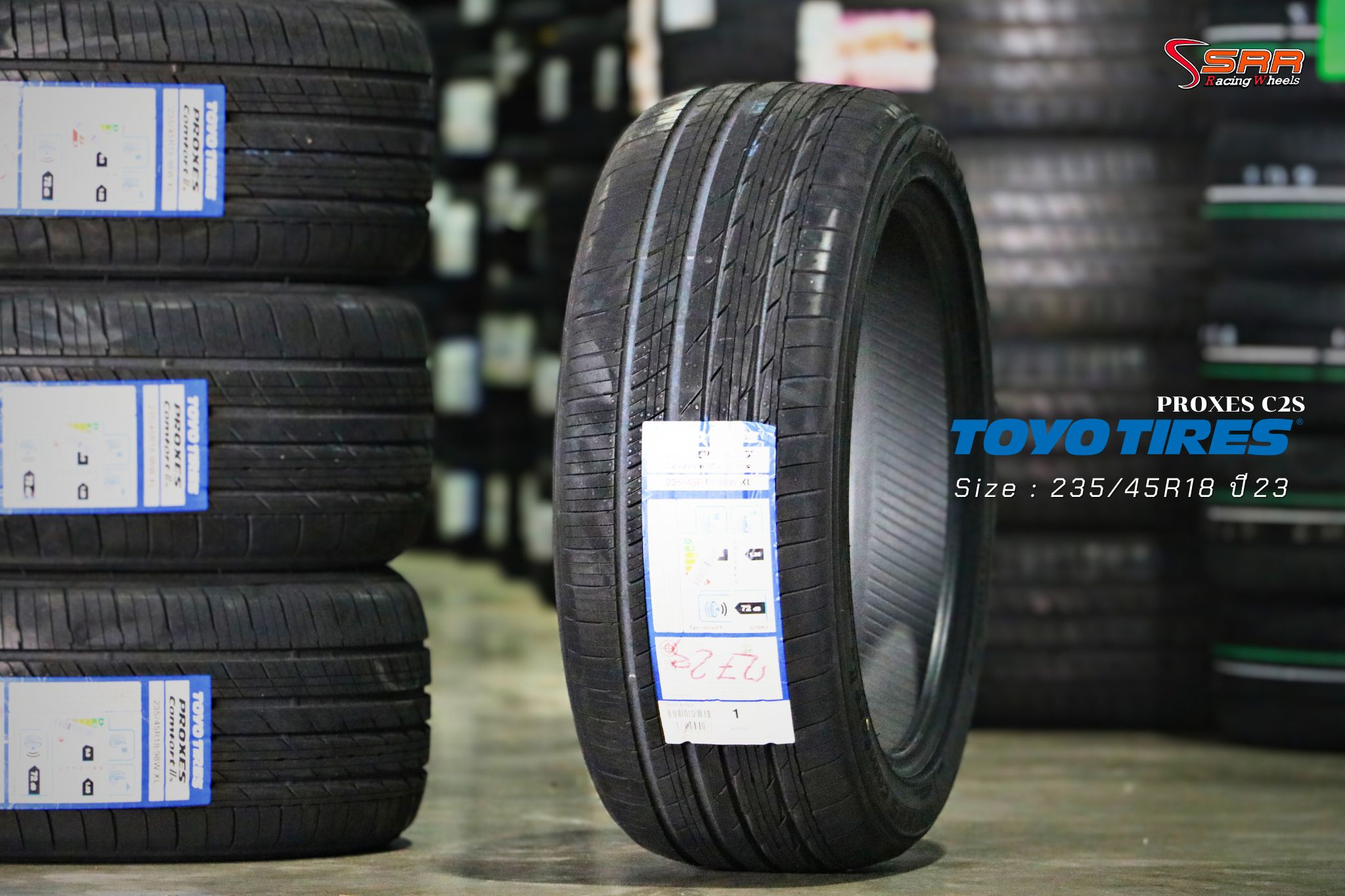 TOYO TIRES รุ่น PROXES C2S ขนาด 235/45R18 ปี23