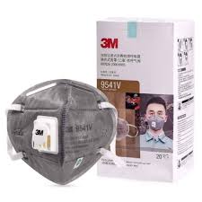 3M 9541V หน้ากากกันฝุ่น กันละอองฝอยในอากาศ มาตรฐาน P2 ( 20 ชิ้น) สายคล้องหู