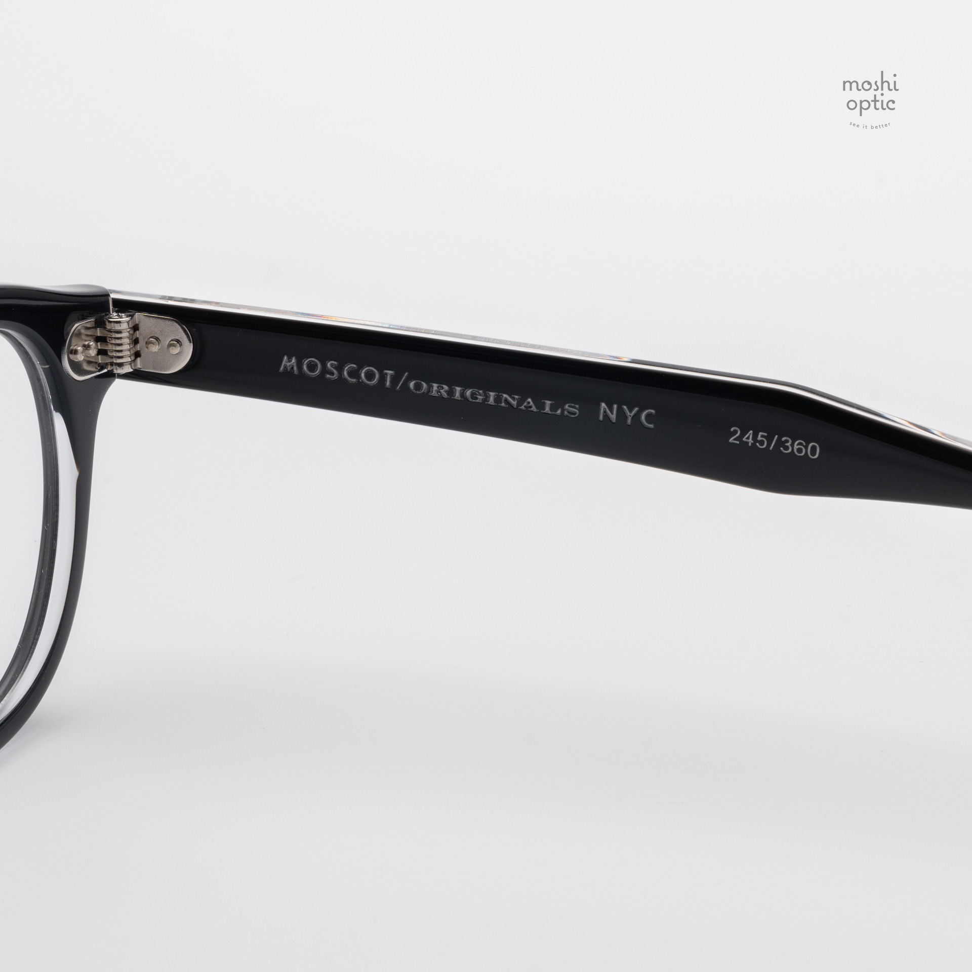 แว่นสายตา Moscot Lemtosh LTD WDA Onyx Black Crystal