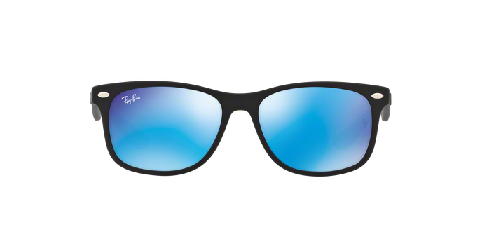 Ray Ban RJ9052SF 100S55 MATTE BLACK Blue Mirror