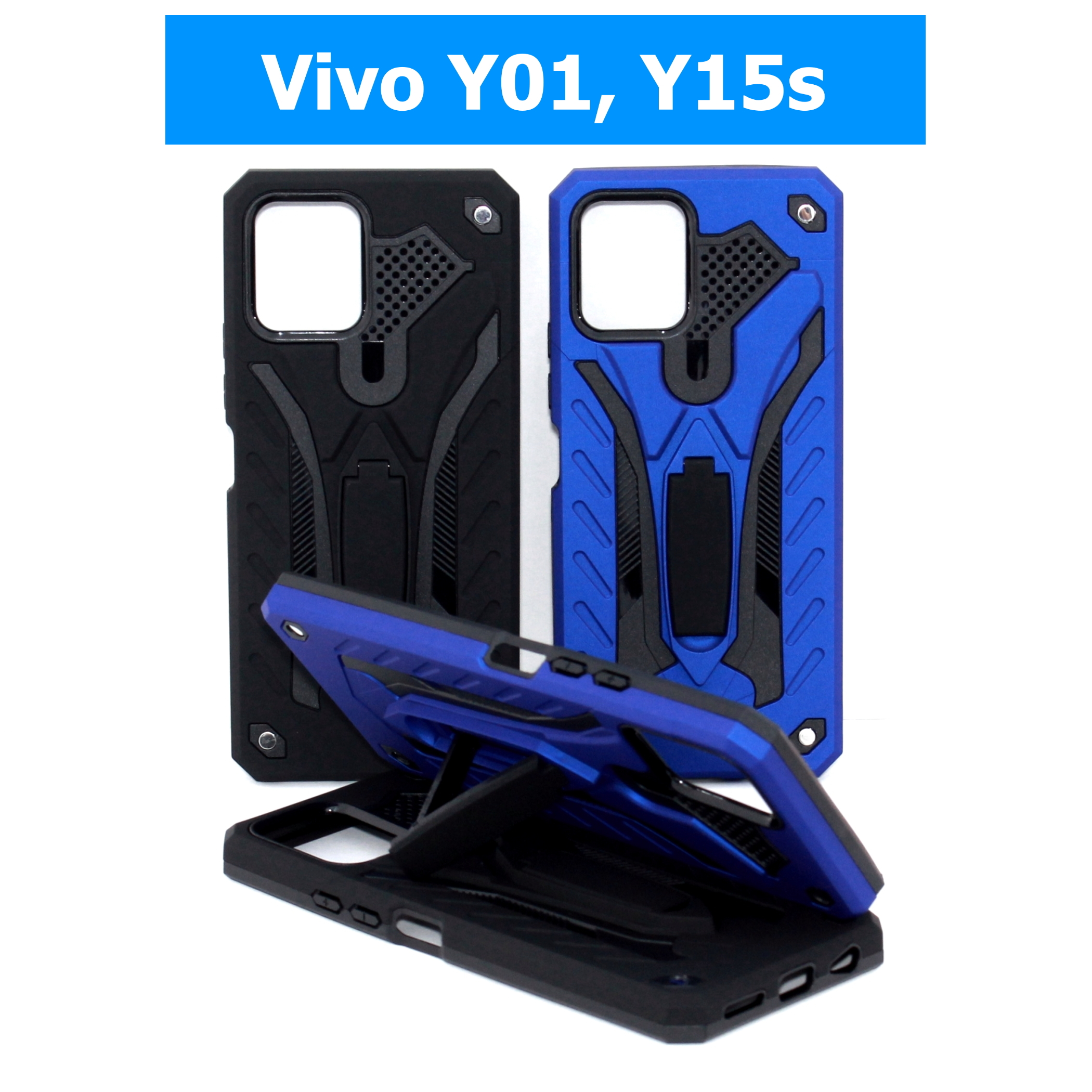 เคส Vivo Y01, Y15s - เคสหุ่นยนต์ วีโว่ กันกระแทก วางตั้งได้