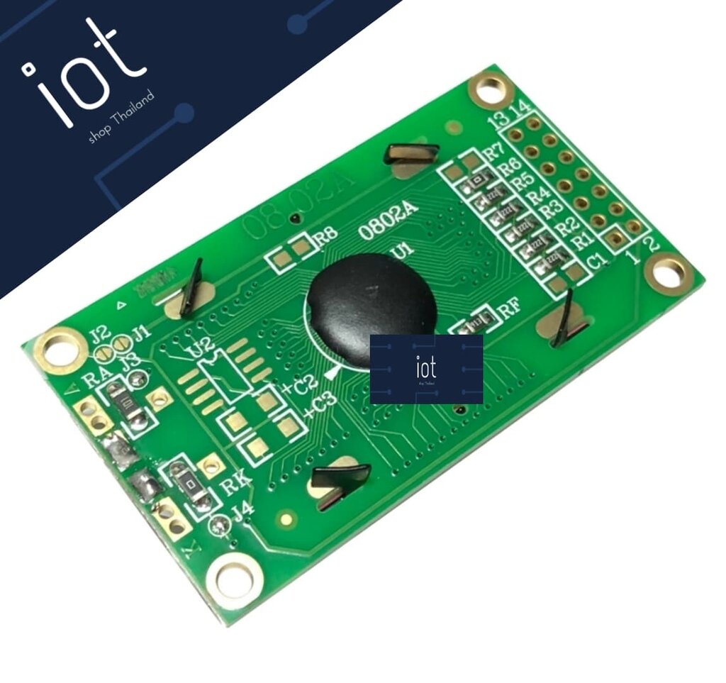 08x02 LCD with backlight (Blue Screen)