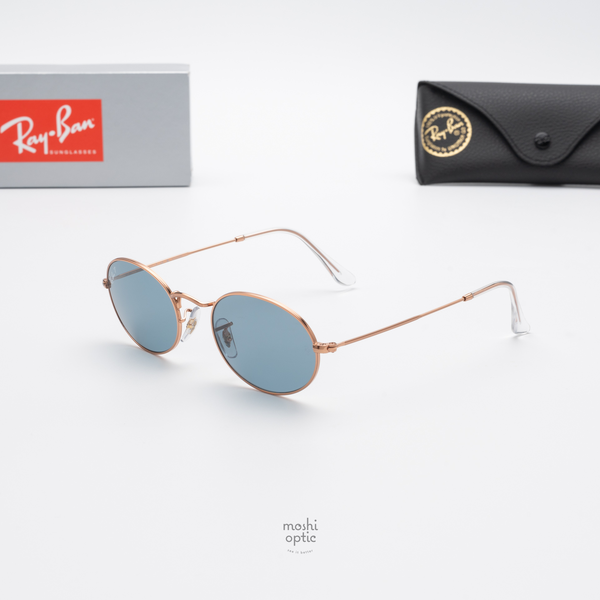 RayBan RB3547 Oval 9202S2 Gold