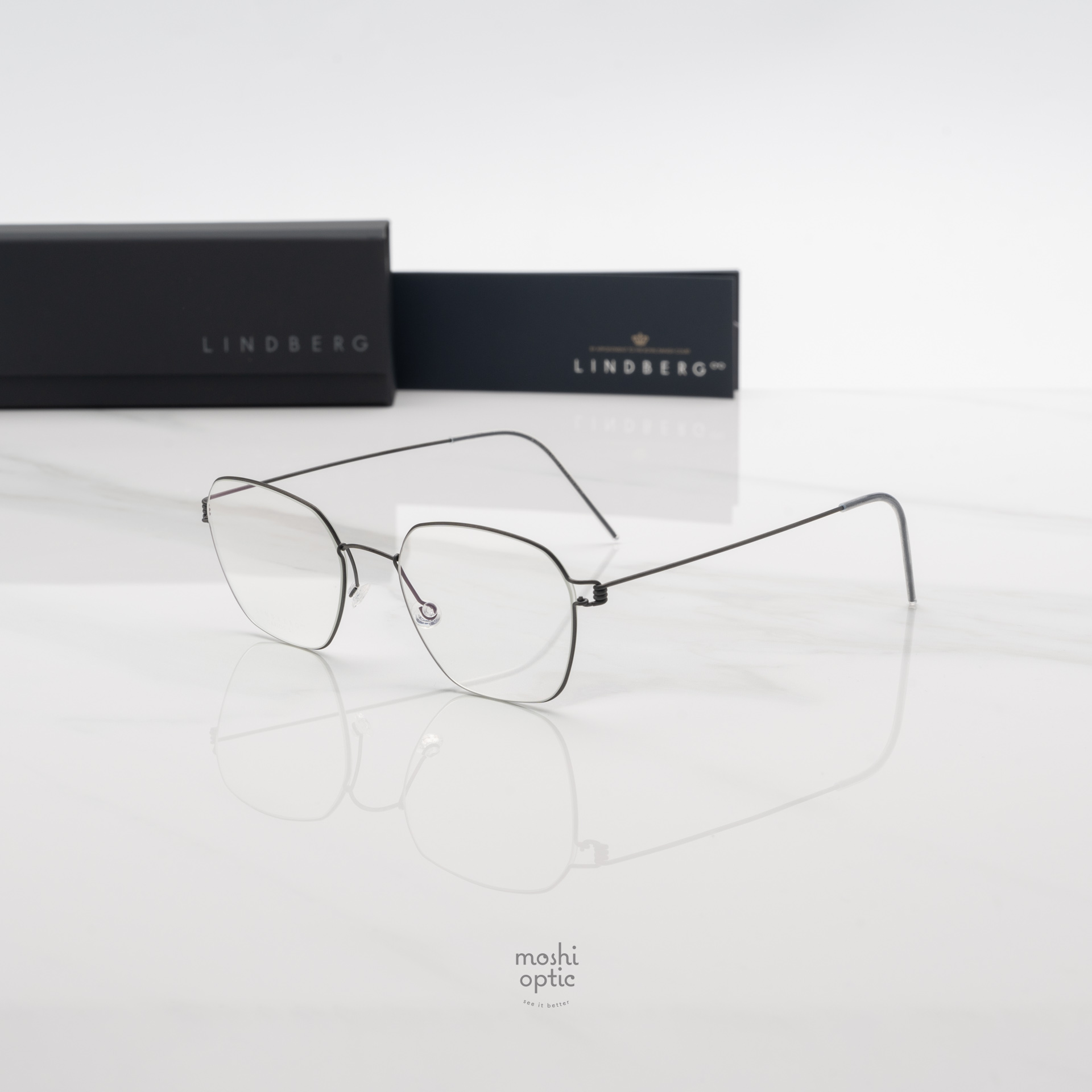 แว่นสายตา Lindberg Air Titanium Rim 100 15E2C CARLOS U9