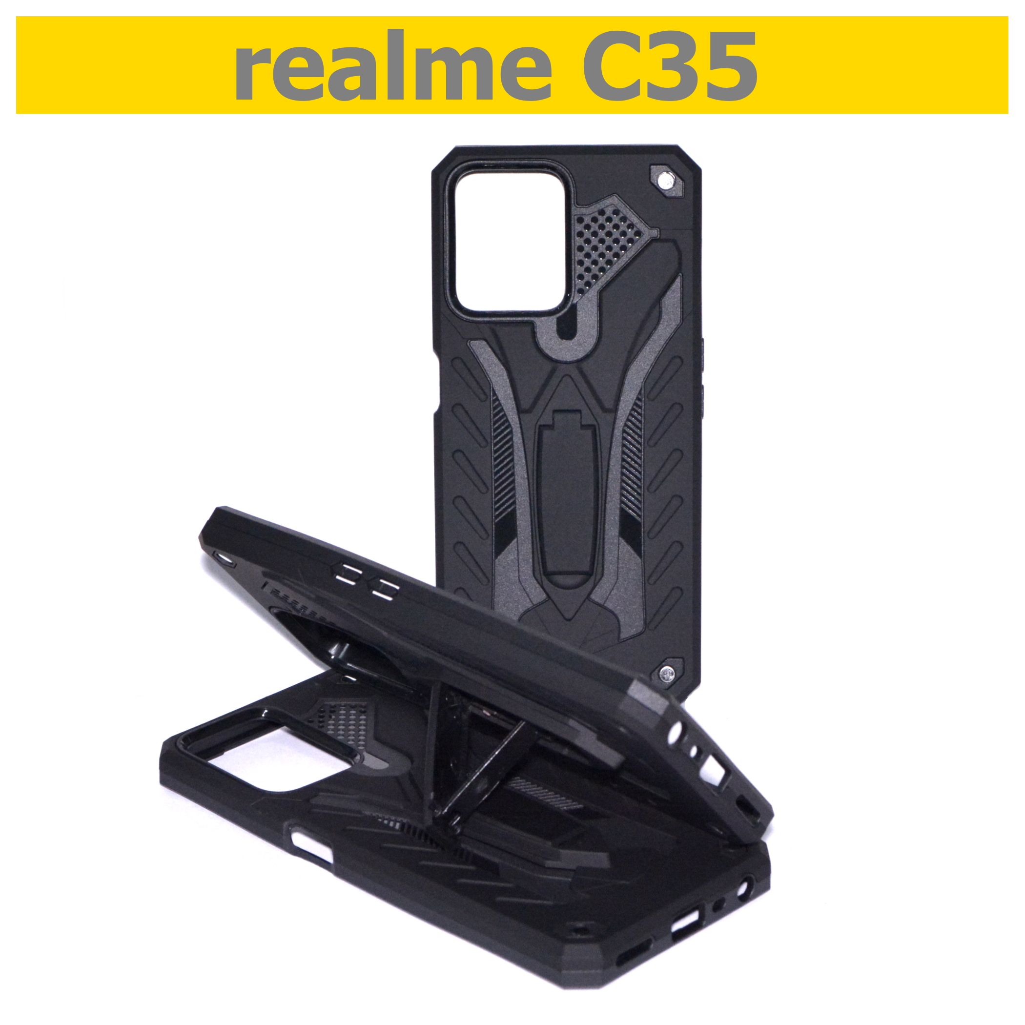 เคส realme C35 - เคสหุ่นยนต์ เรียวมี กันกระแทก วางตั้งได้