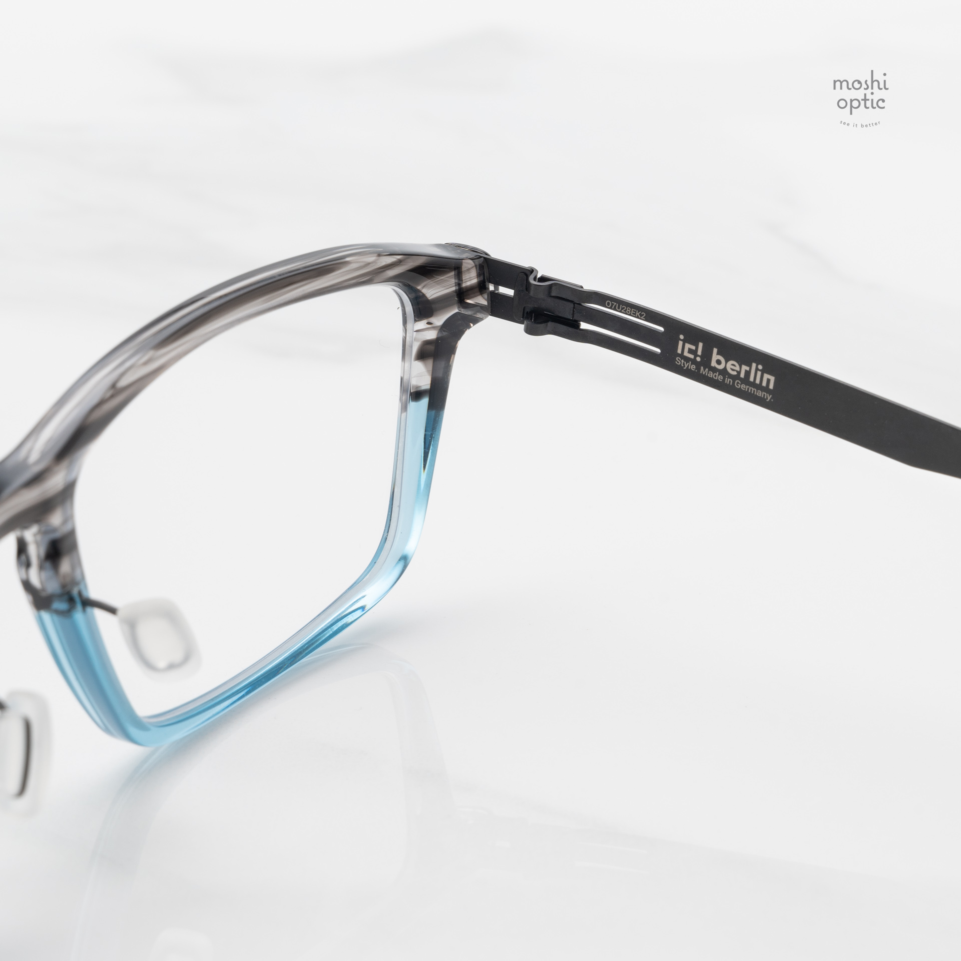 กรอบแว่น IC BERLIN Arashiyama Stripe G. Grey Aqua