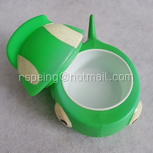 ถ้วยไอศกรีม Swensen's ปลาการ์ตูนสีเขียว-ขาว