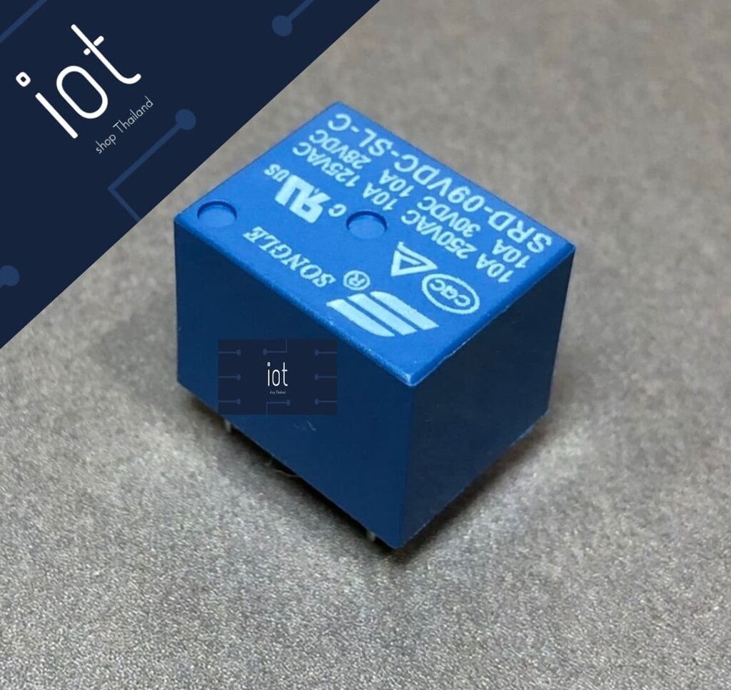 Relay 09V 250V 10A 5 pin รีเลย์ 9 โวลต์