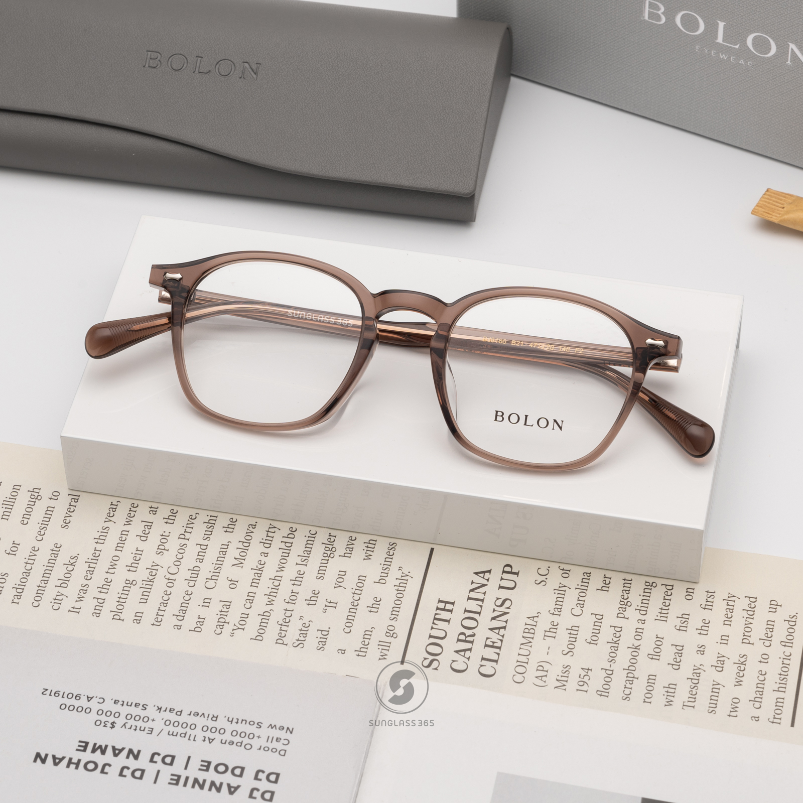 แว่นสายตา BOLON รุ่น BJ3166 B21 Transparent Brown