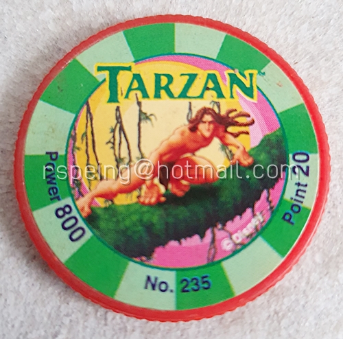 เหรียญชิป Taro Hero No.235 Tarzan