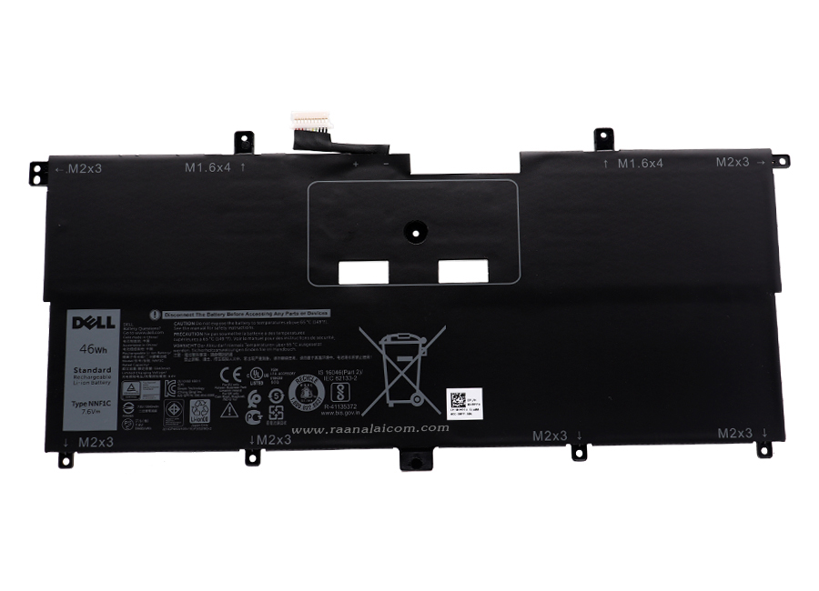 Battery Dell XPS 9365 Original NNF1C ลด ราคา พิเศษ แบตเตอรี่ โน๊ตบุ๊ค Dell XPS 9365 46Whr ตรงรุ่น