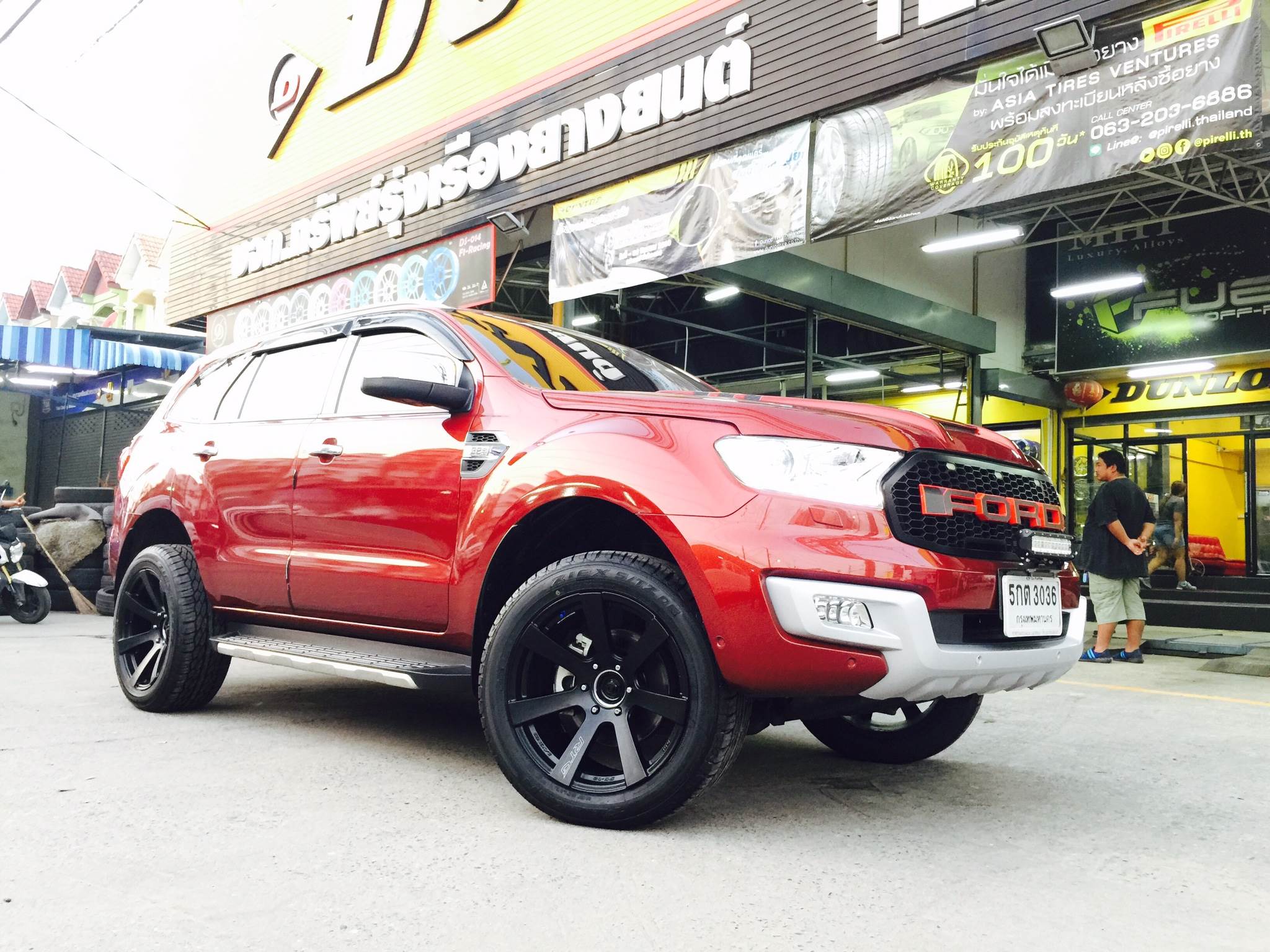 ล้อแท้ LENSO RTG ขอบ18พร้อมยางFALKEN ราคาถูก