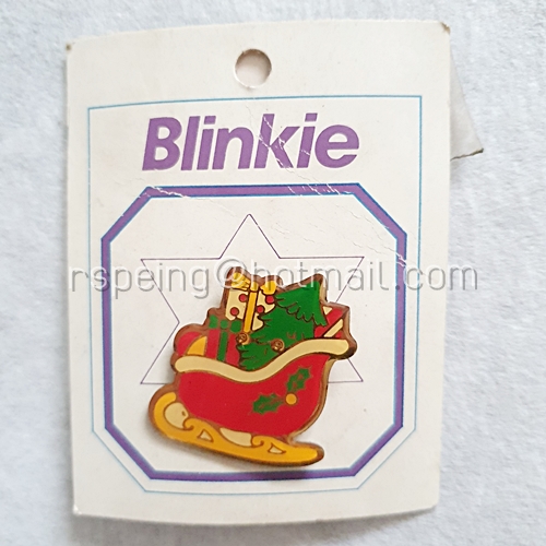 เข็มกลัดรถเลื่อนคริสต์มาส Blinkie