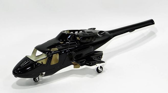 450- Airwolf Black & White with Metal Retact Gear / Rivet & Belly Weapon