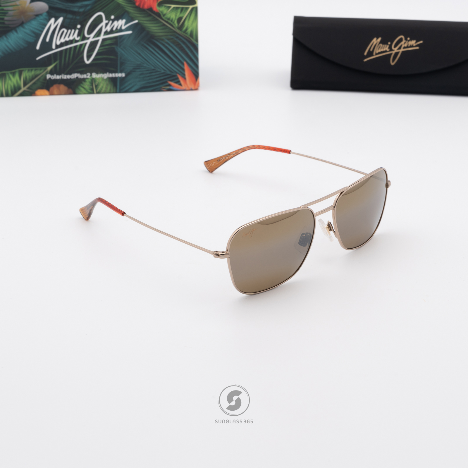 แว่นกันแดด Maui Jim Na'auao XL MJ H675 16 HCL Bronze Polarized