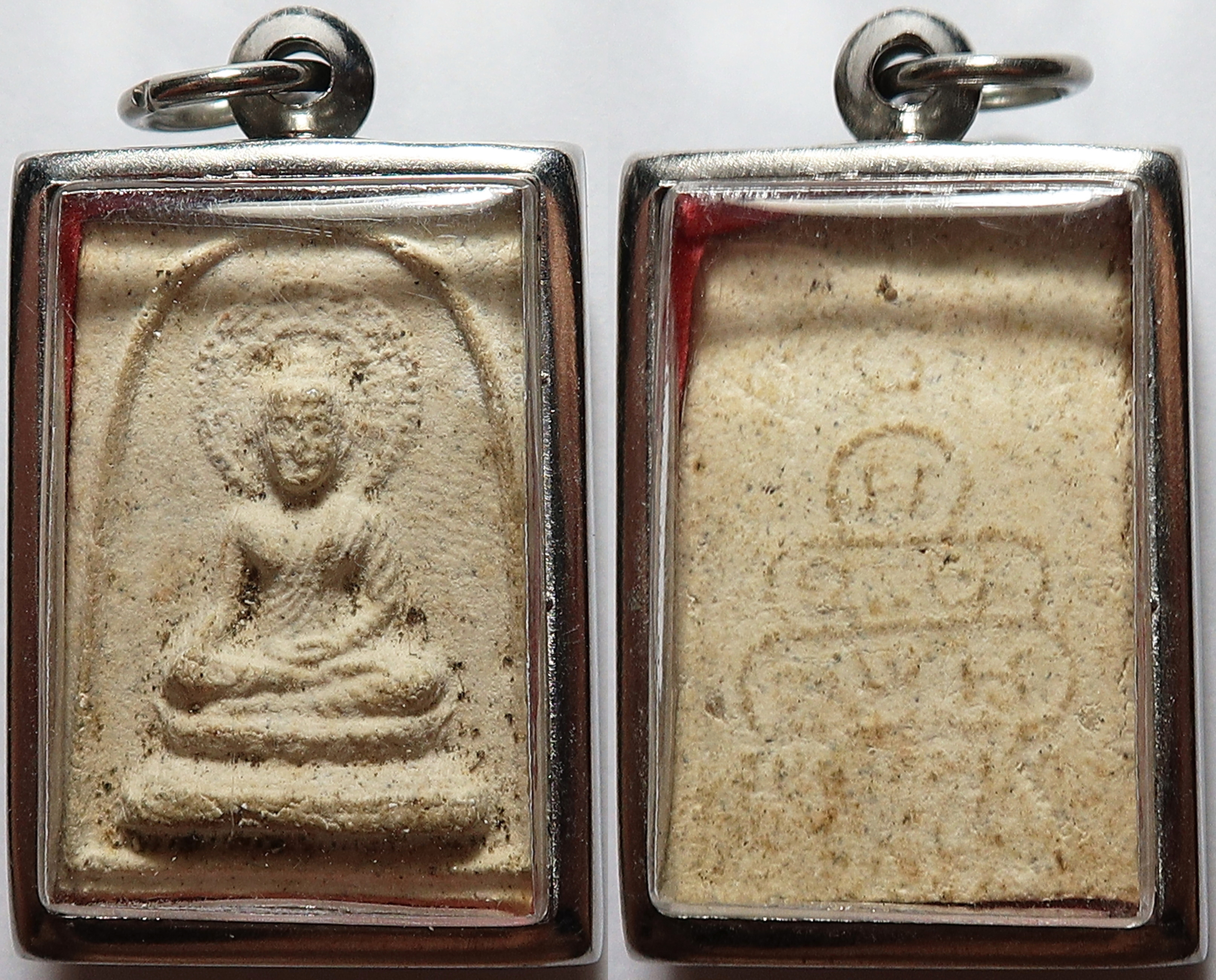 807 (1) พระสมเด็จ เจ้าคุณนรฯ ออก วัดศีลขันธาราม (วัดศีลขันธ์) จ.อ่างทอง ปี 2513 เนื้อผงพุทธคุณ พิมพ์นี้ หายากมาก