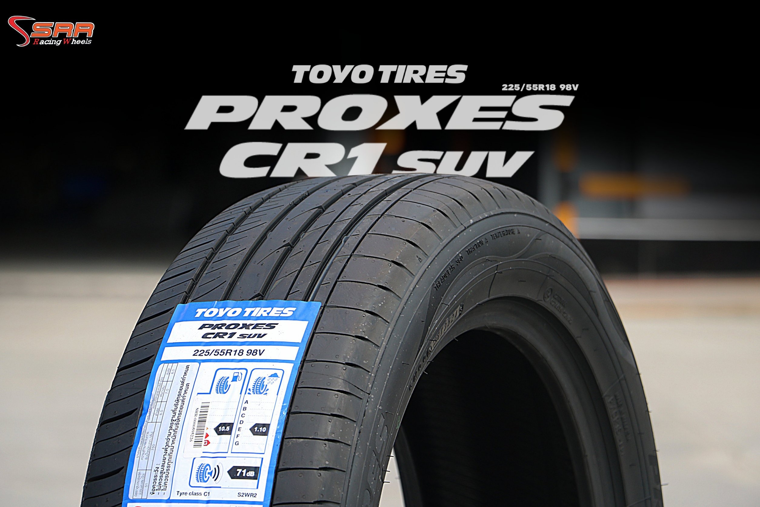 TOYO PROXES CR1 SUV ขนาด 225/55R18 ปี2024