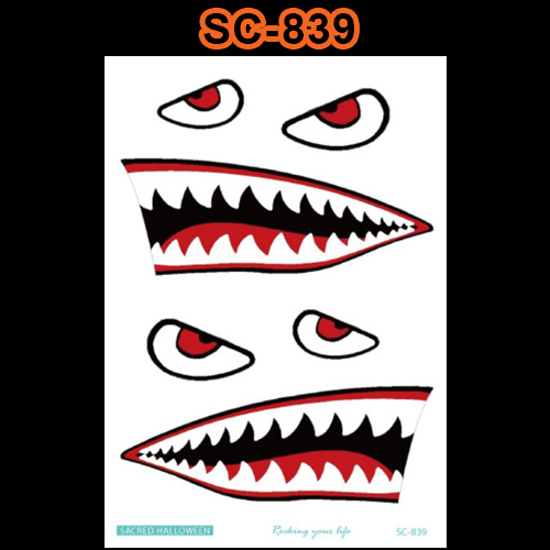 Tattoo Halloween สติ๊กทู แทททูลายฮาโลวีน แต่งหน้าฮาโลวีน #E