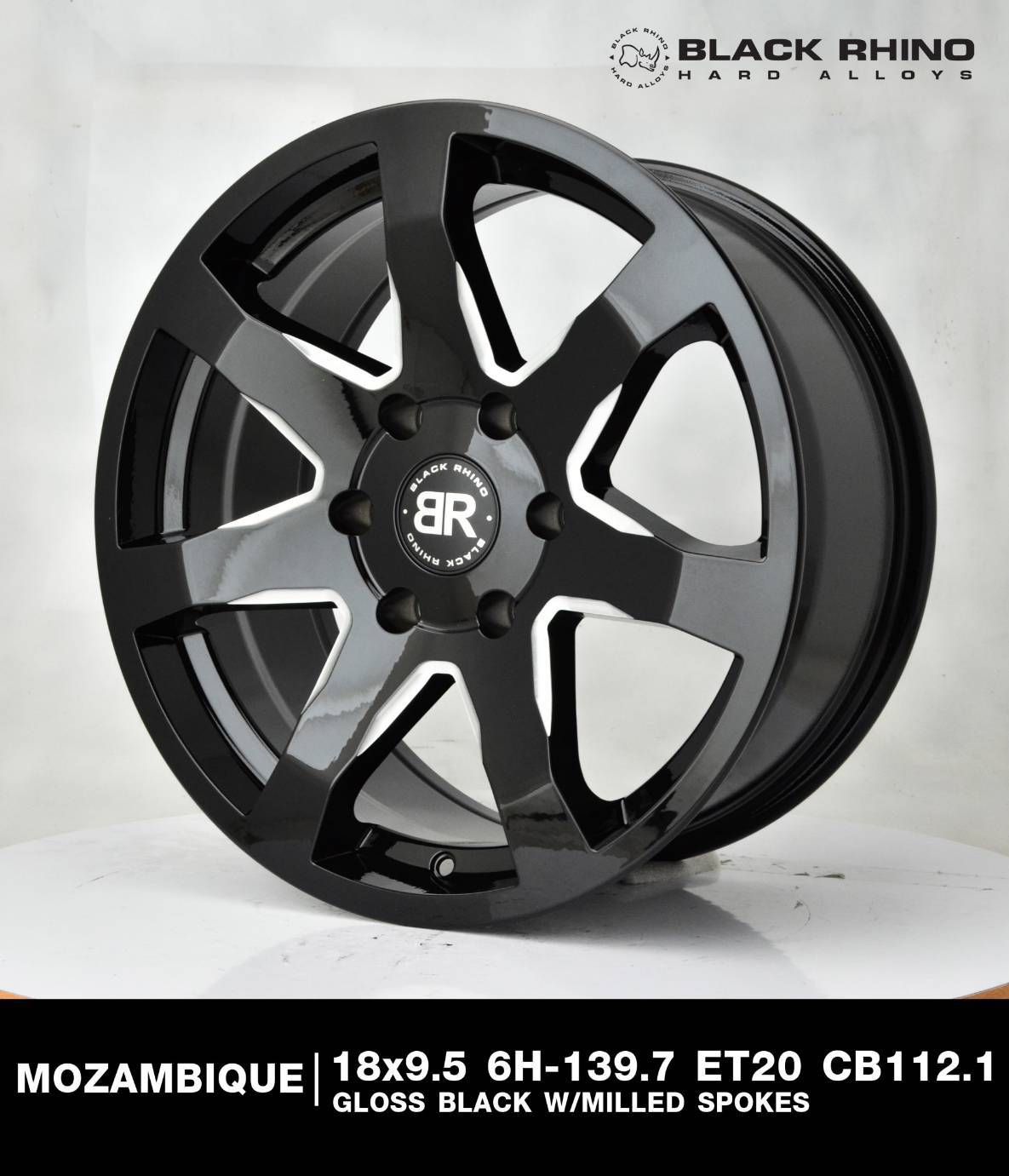 ล้อแม็ก USA. แท้ BLACK RHINO MOZAMBIQUE 18x9 6x135/6x139.7 ET+20 ราคาพิเศษ