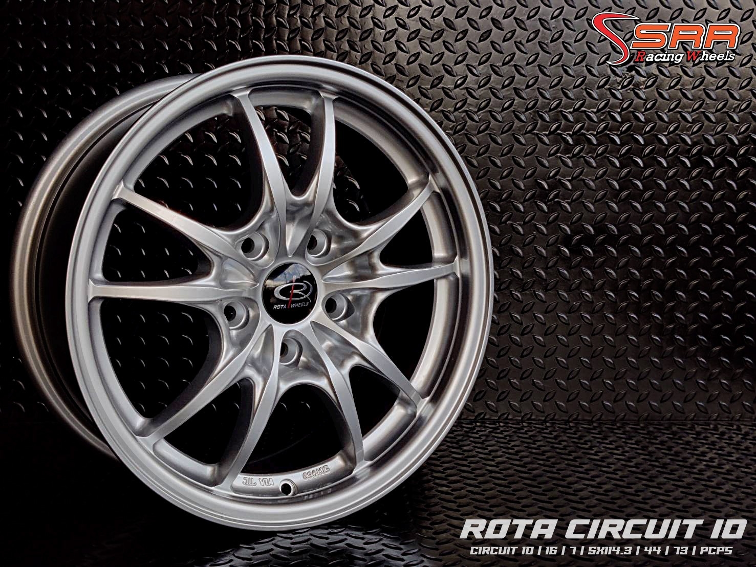 CIRCUIT-10 16X7 5X114.3 44 PCPS (ซิลเวอร์)