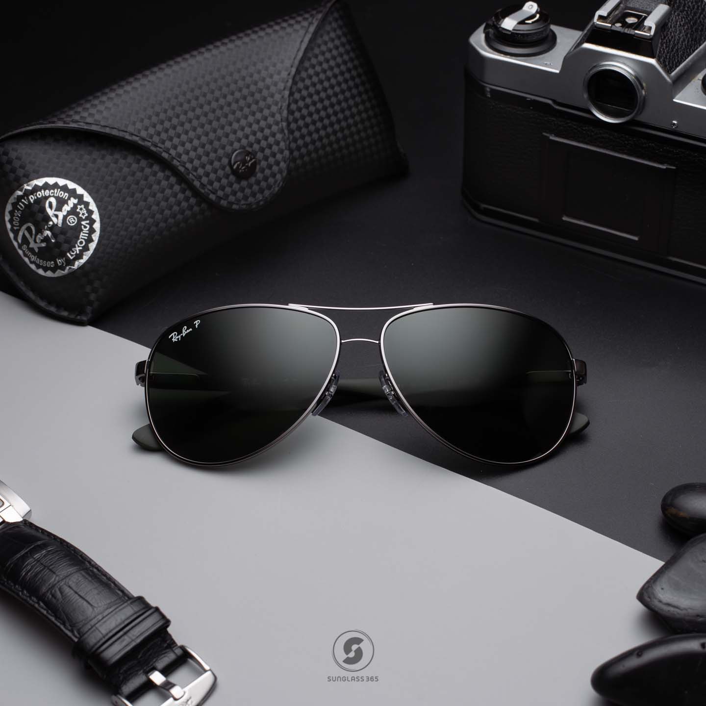 RAY-BAN RB8313 004/N5 Tech Carbon fiber Gunmetal Polarized