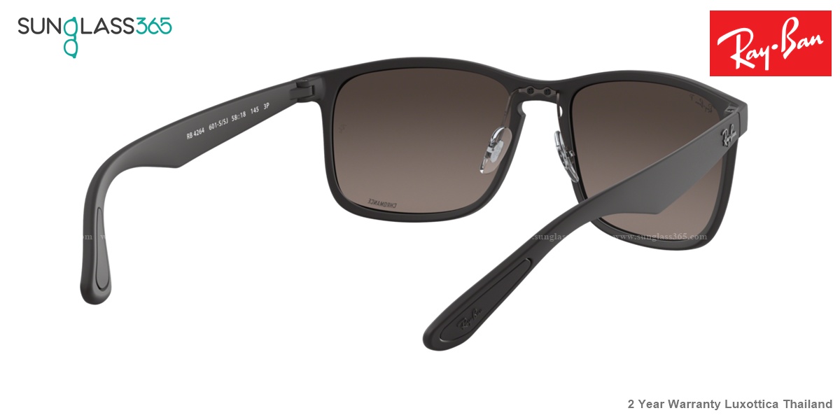 Ray-Ban RB4264 601S5J Matte Black Chomance Polarized Mirror Grey Glad
