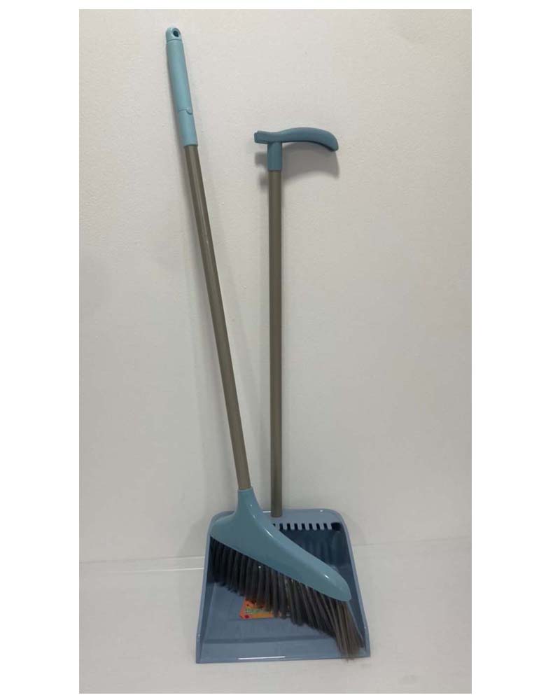 ไม้กวาดพื้นพลาสติก พร้อมที่โกยผง