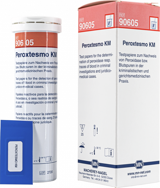 Peroxtesmo KM 90605 กระดาษทดสอบรอยเลือด (เปอร์ออกซิเดส)