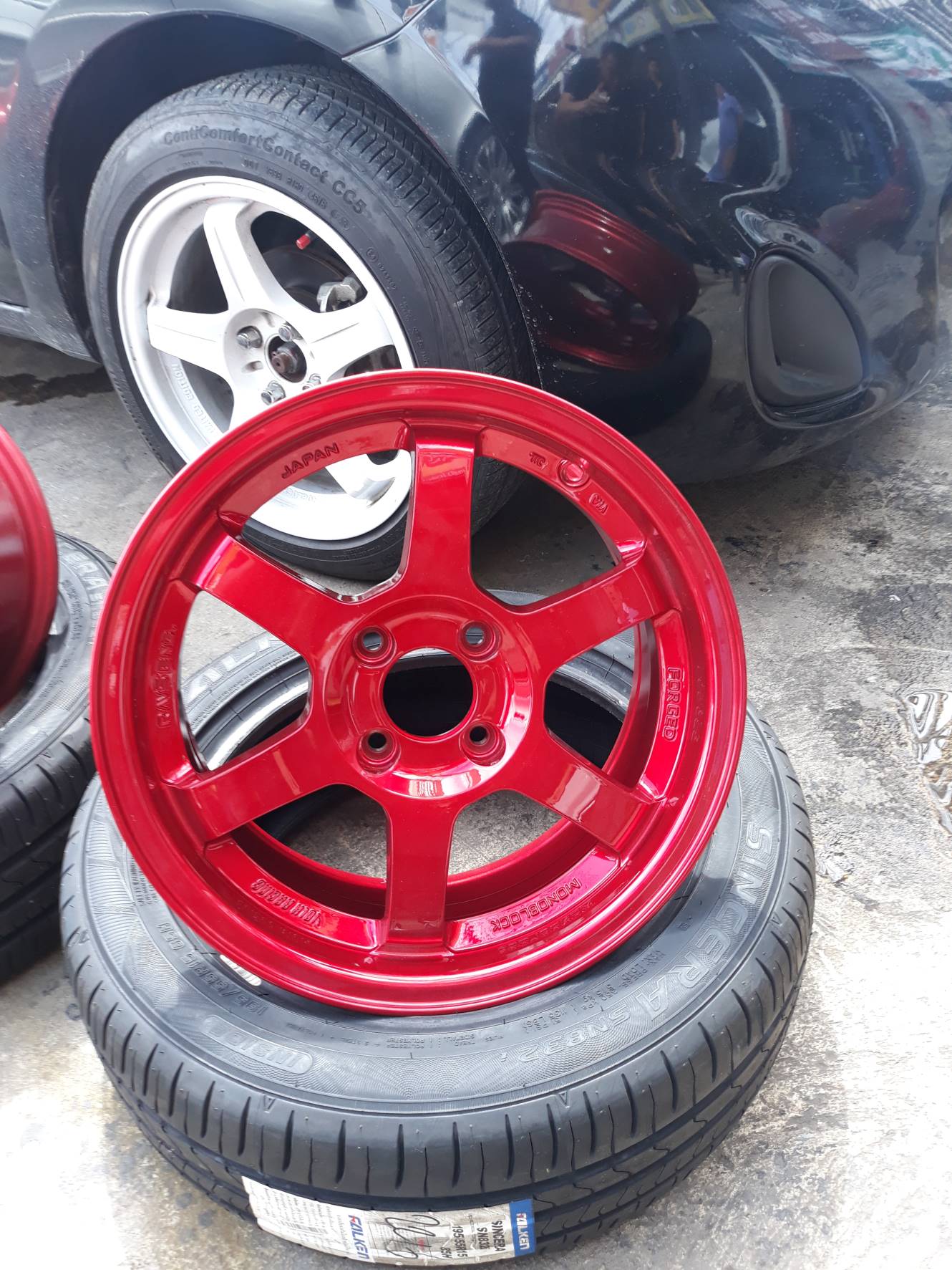 ล้อ TE37ขอบ15 ซื้อล้อแถมยาง FALKEN