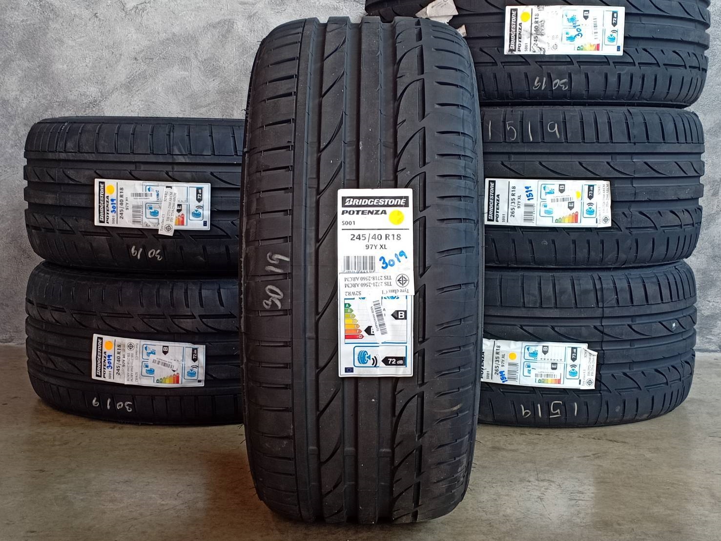 BRIDGESTONE POTENZA S001 245/40R18 97Y XL MADE IN HUNGARY