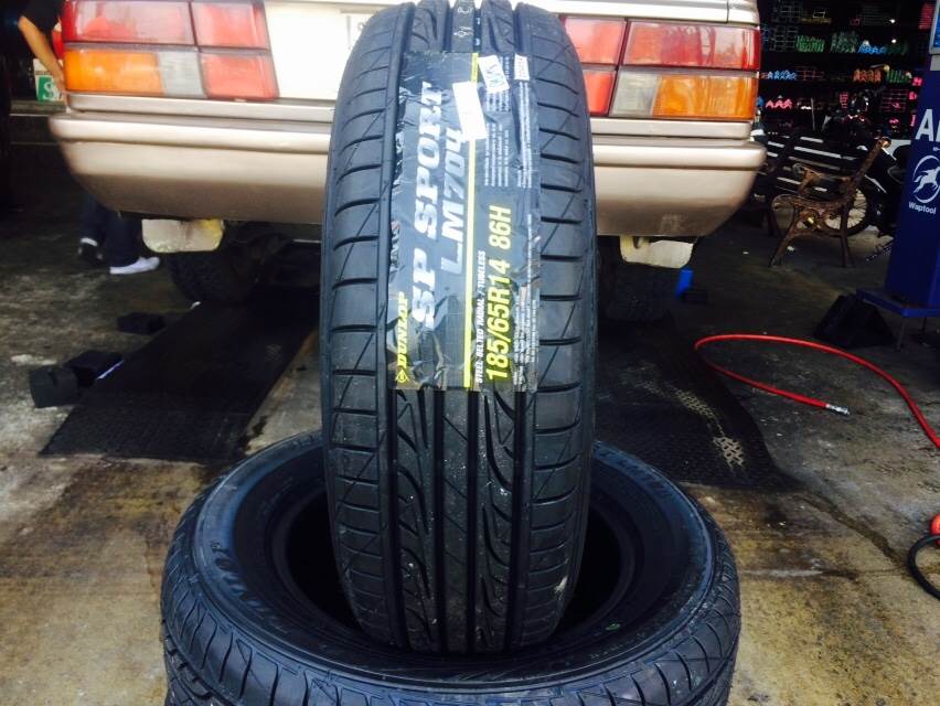 ยางใหม่ DUNLOP LM704 185/65-14 ซื้อ2แถม2 ปี18