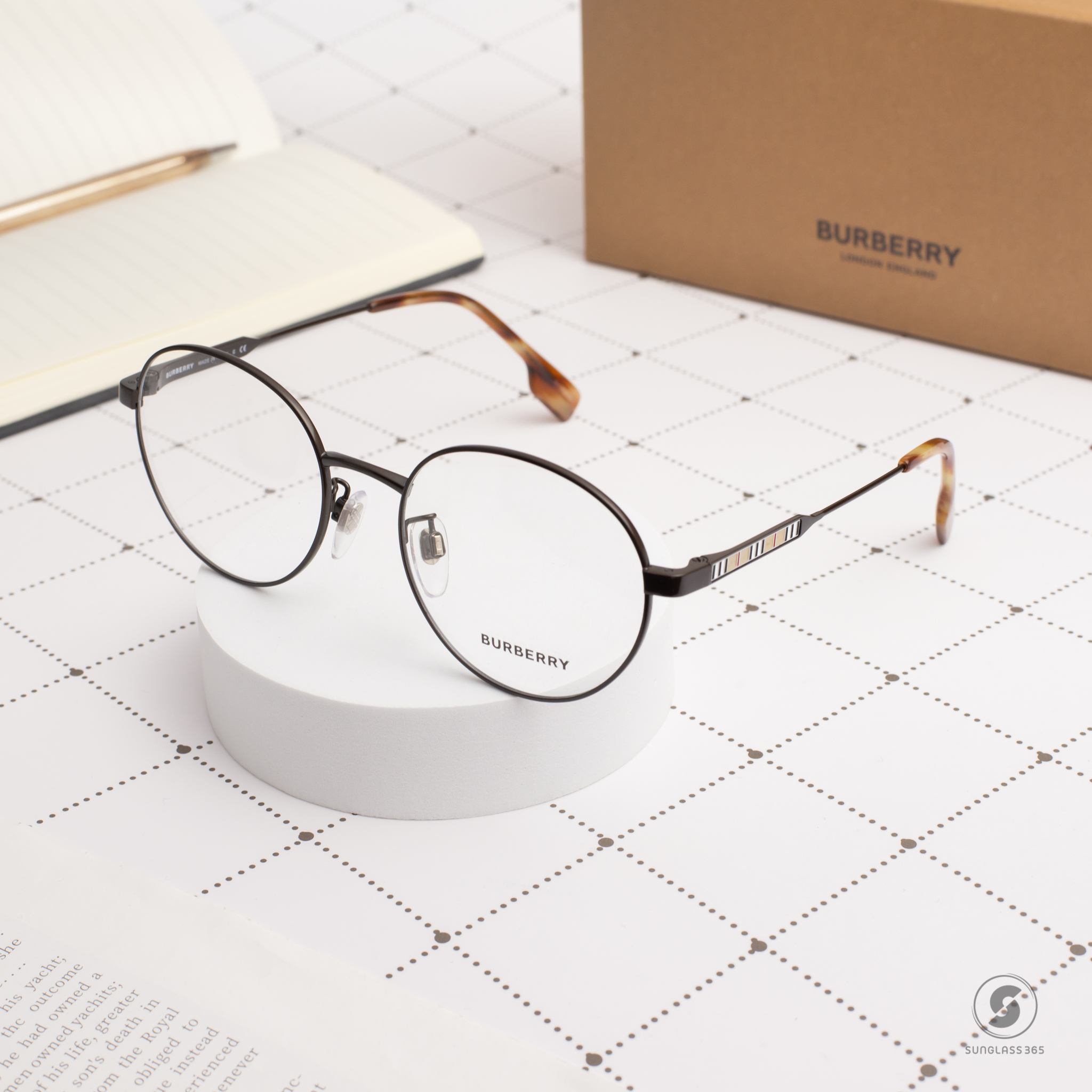 BURBERRY BE1363TD 1004 Brown