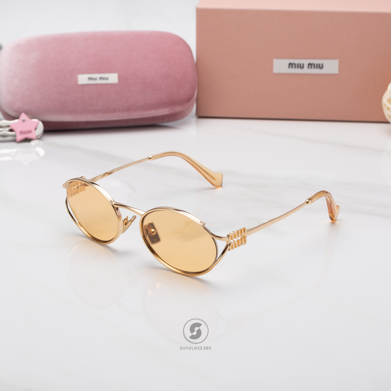แว่นกันแดด Miu Miu Logo MU52YS 5AK10B