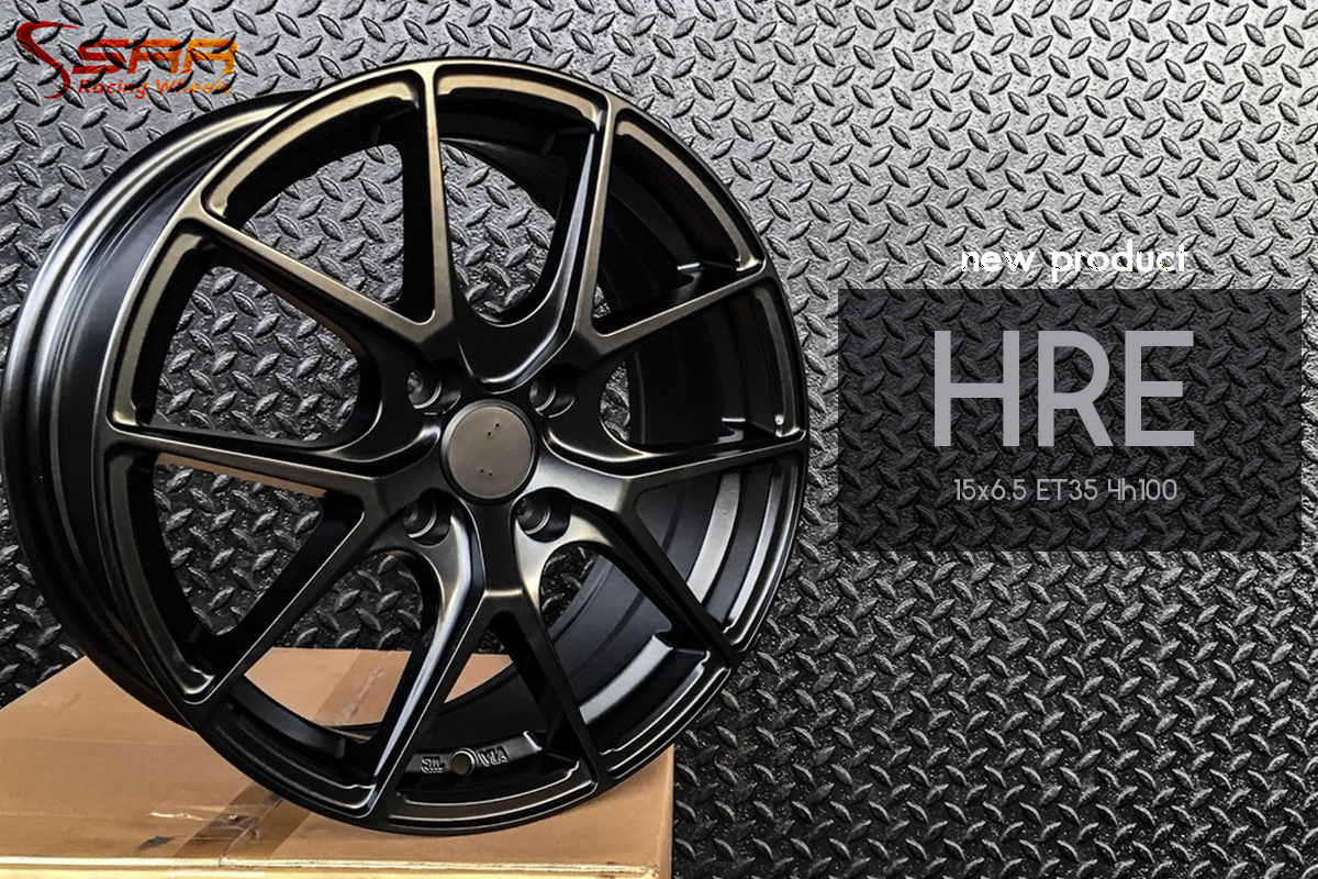 Model:HRE 308 Size:15x6.5 inch Offset:+35 pcd:4x100 Center Bore:73.1 mm Color:BK/MATT