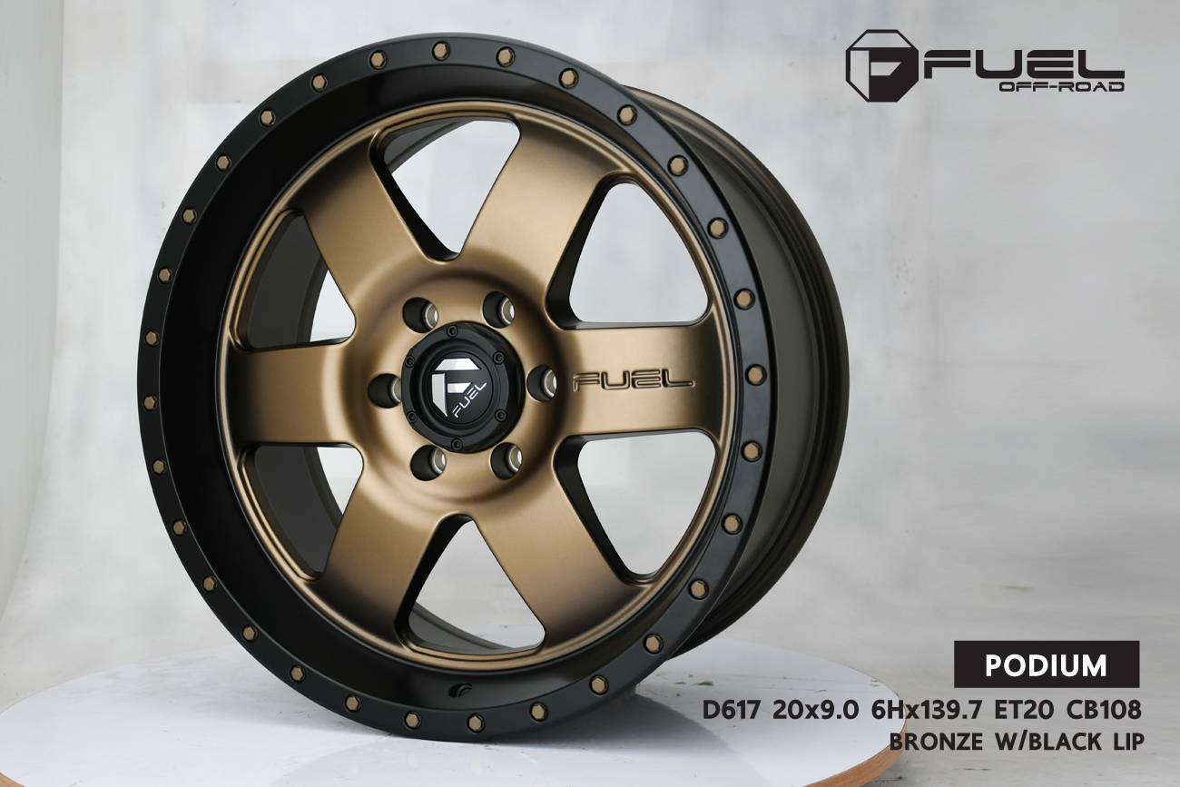 ล้อแท้ #FUEL #PODIUM สีน้ำตาล ขอบ20 ราคาถูก