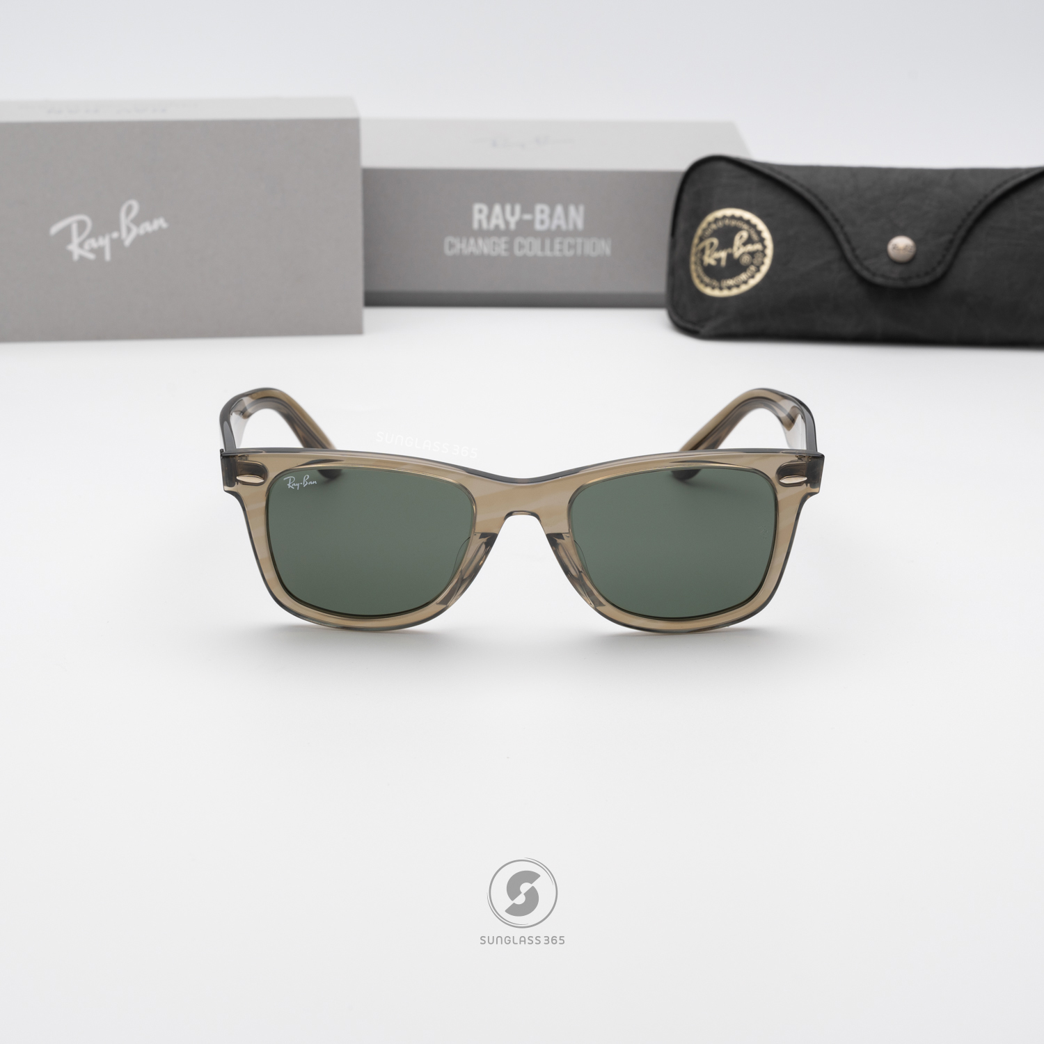 Ray Ban Wayfarer Change Collection RB2140F 138731 Photo Striped Grey