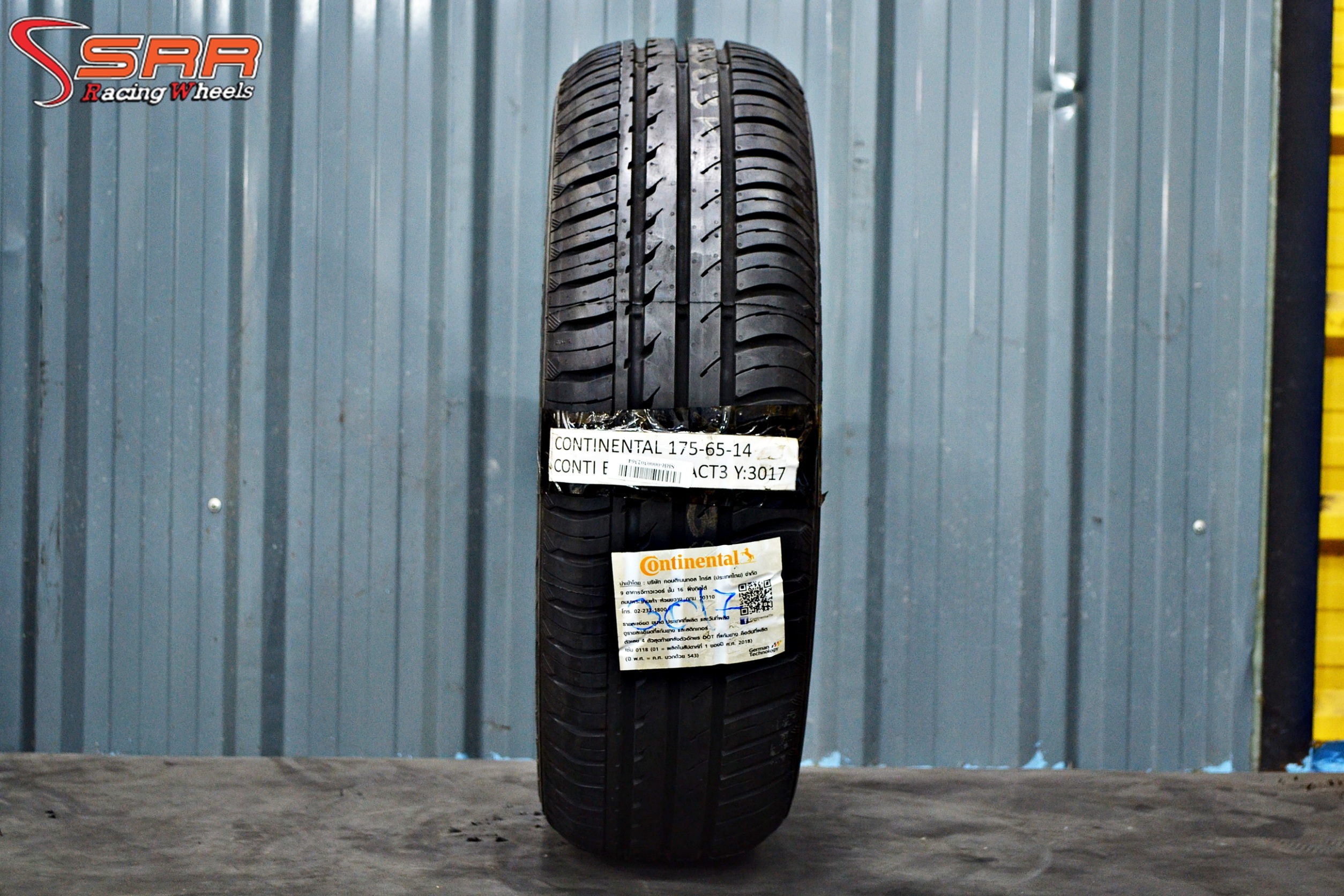 ยางใหม่ค้างปี CONTINENTAL CONTIECO CONTACT3 175/65-14 เส้น 950 ปกติ 2000