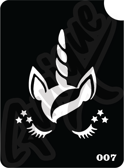 SET 15 Stencil บล็อกสติกเกอร์ รอยสักกากเพชร เพ้นท์กากเพชร กลิตเตอร์ Funique สติ๊กเกอร์ แบบลาย DIY งานประดิษฐ์