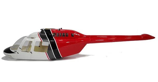 700 - Bell206 White Red Black