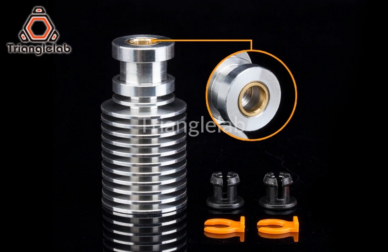 TRIANGLELAB All Metal v6 HeatSink heater block heat break V6 NOZZLE for E3D HOTEND